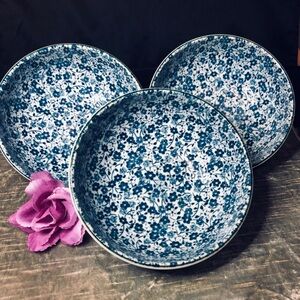 Floral Blue porcelain Bowls Set